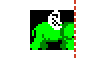 Elephant escaping off the screen edge